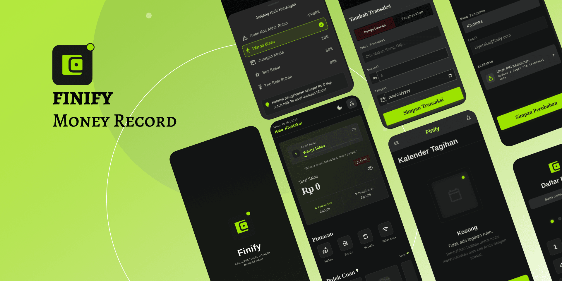 Finify (Money Record) - Mobile App