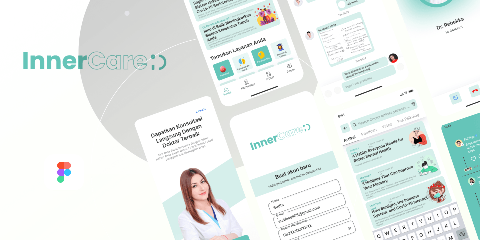 InnerCare - UI/UX Design for Health and Wellness App